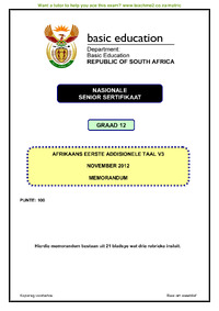 Afrikaans FAL P3 Nov 2012 Memo.pdf
